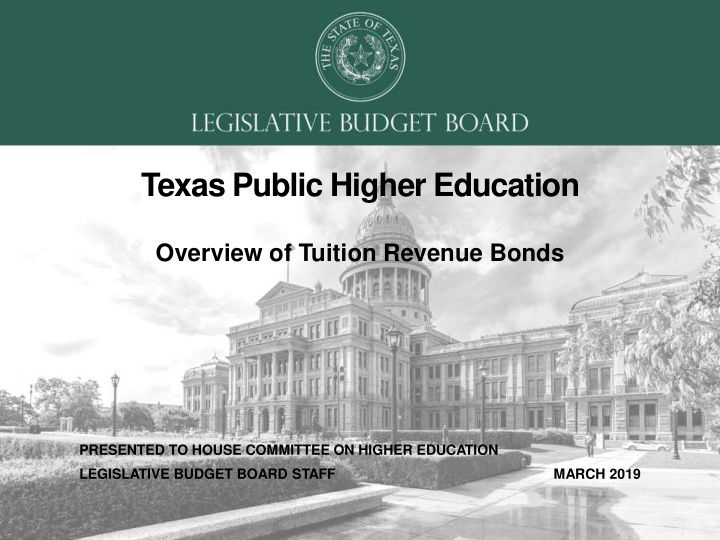 texas public higher education