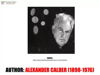 AUTHOR: ALEXANDER CALDER (1898-1976)  UNITED  SPAIN  STATES  HE IS FROM UNITED STATES  SCULPTOR