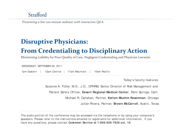 disruptive physicians disruptive physicians from
