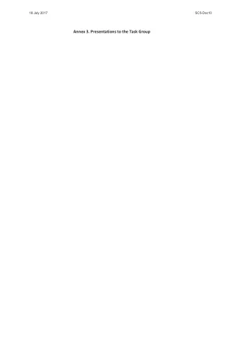 Annex 3. Presentations to the Task Group  18 July 2017  SC5-Doc10  Instituto de Investigacin