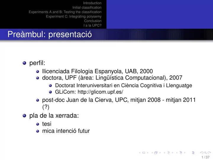 pre mbul presentaci