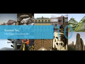 10  Scottish Ten  Heritage Visualisation  S t i r l i n g  C a s t l e  Stirling Scotland  R o s s