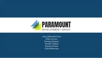 Jinyu (Michelle) Chen  Matt Curcuru  Susanna Domosi  Jennifer Gallino  Romina Trieshi  Collin