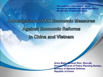 Army Major General Shin, Won-sik,  Director General of Policy Planning Bureau,  Ministry of