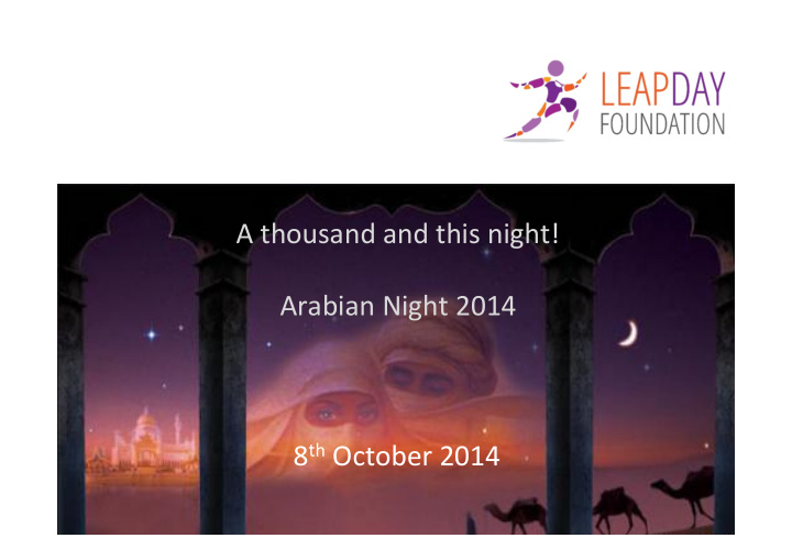 a thousand and this night arabian night 2014 8 th october