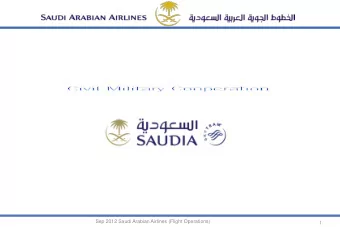 Sep 2012 Saudi Arabian Airlines (Flight Operations)  1  Items   Overview   Why military and