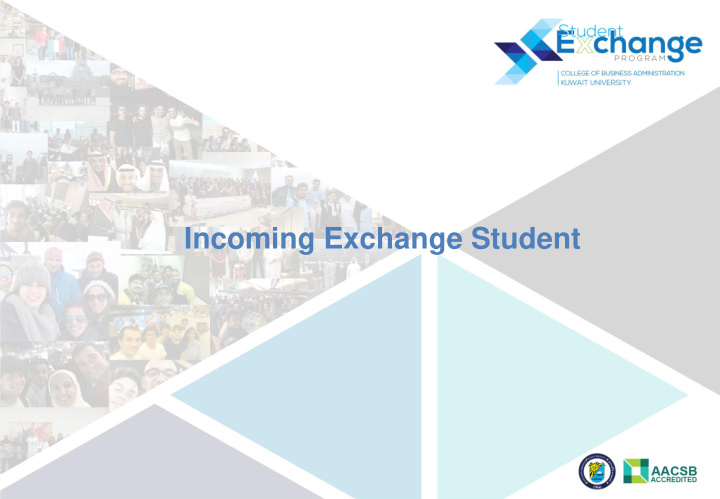 incoming exchange student cba program teamwork