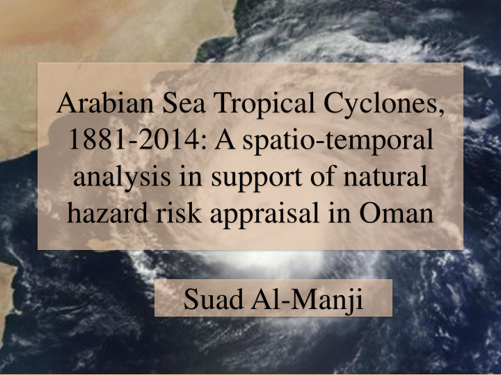 arabian sea tropical cyclones