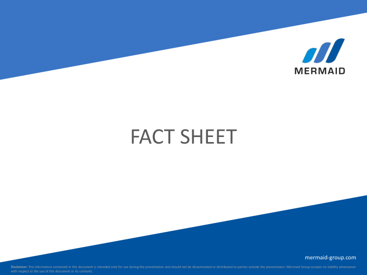 fact sheet