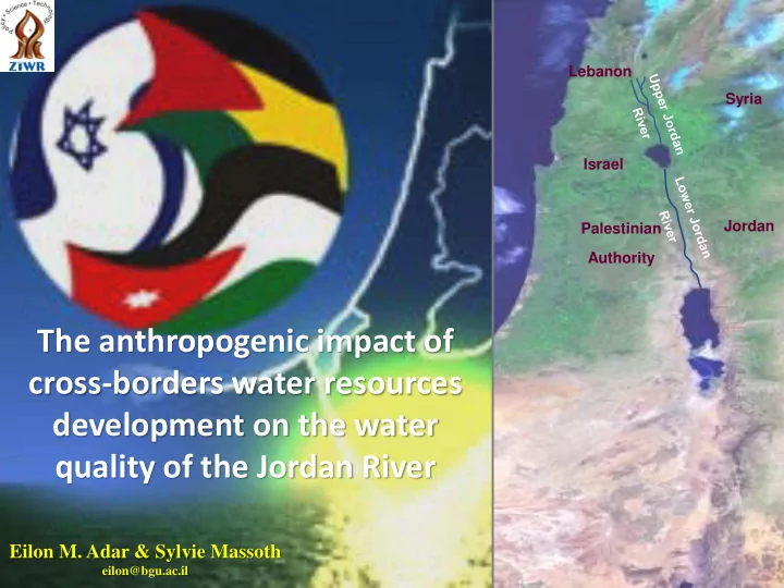 the anthropogenic impact of