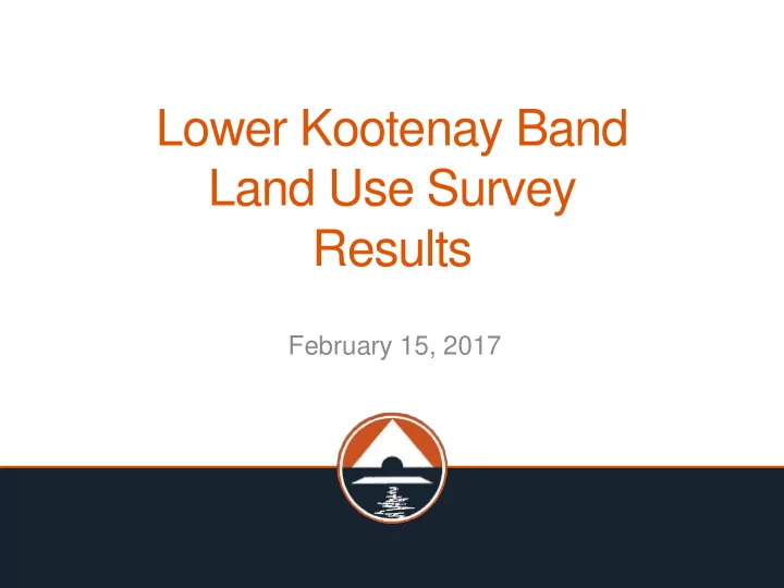 land use survey