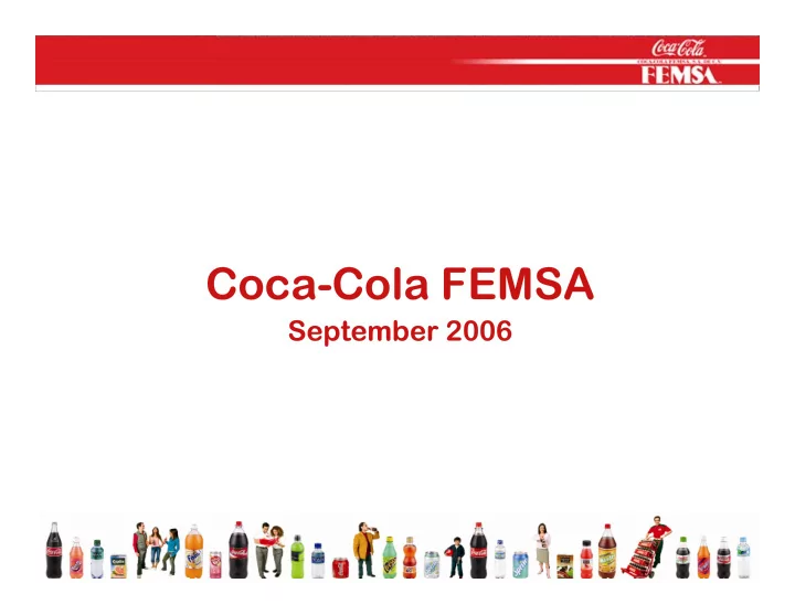 coca cola femsa coca cola femsa
