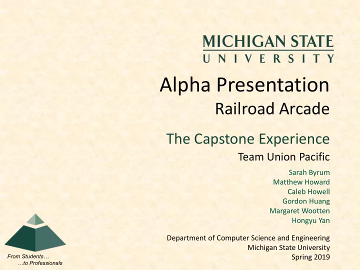 alpha presentation