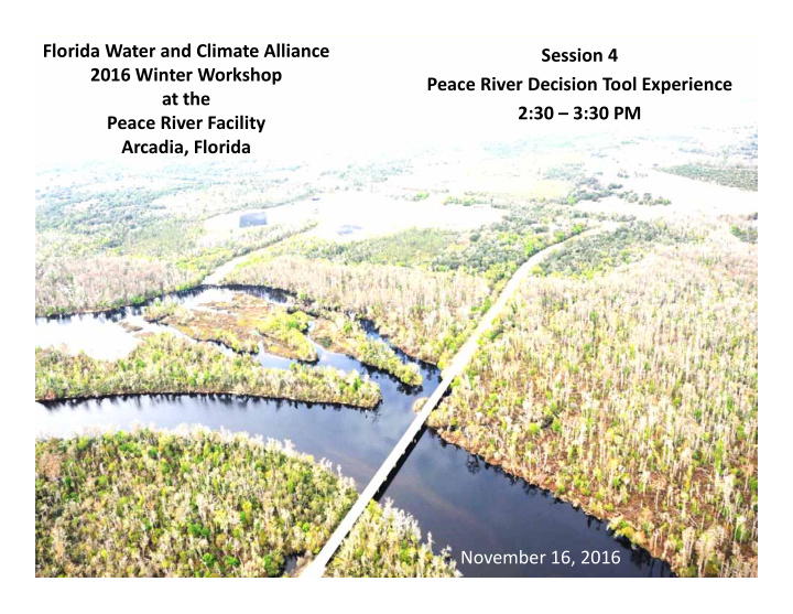 florida water and climate alliance session 4 2016 winter