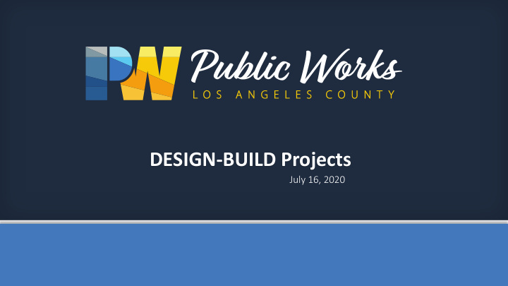 design build projects