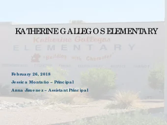 K  AT  HE  RI  NE  GAL  L  E  GOS E  L  E  ME  NT  ARY  F  e br  uar  y 26, 2018  Je ssic a