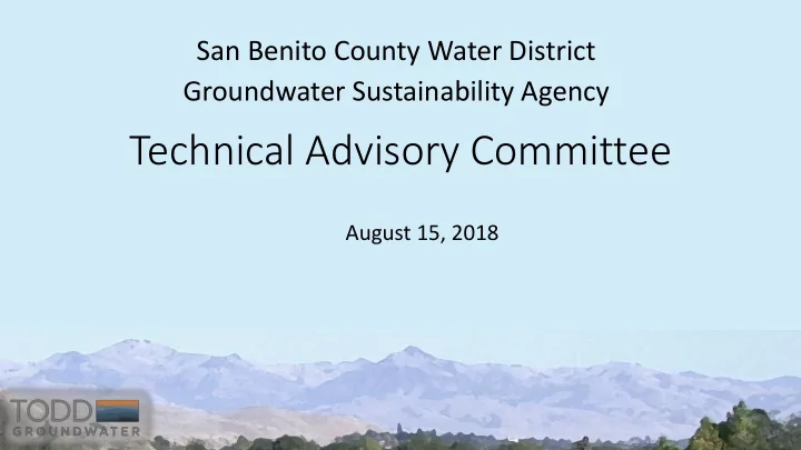 technical advisory committee