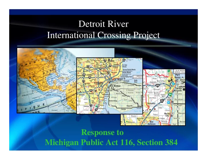 detroit river international crossing project