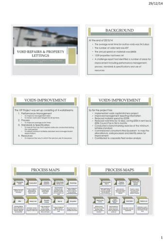 BACKGROUND  PERFORMANCE 2013/14  At the end of 2013/14    The average re-let time for routine