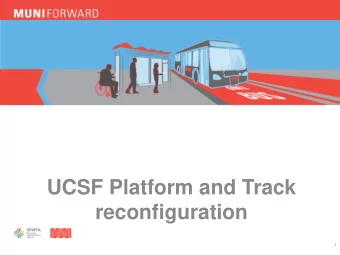 reconfiguration  1 PROJECT MAP  PLATFORM AND TRACK WORK  Platform  and Track  work  Warriors