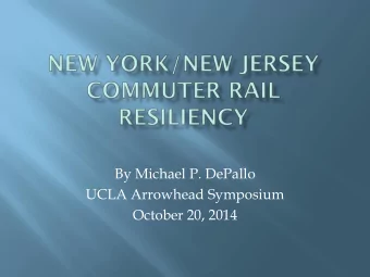 By Michael P. DePallo  UCLA Arrowhead Symposium  October 20, 2014  Line Businesses:  PATH