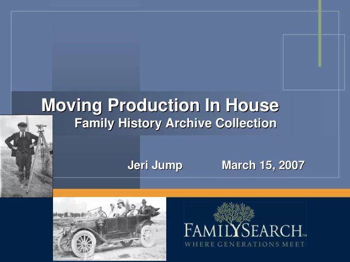 moving production in house moving production in house