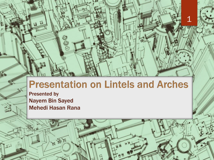 presentation on lintels and arches