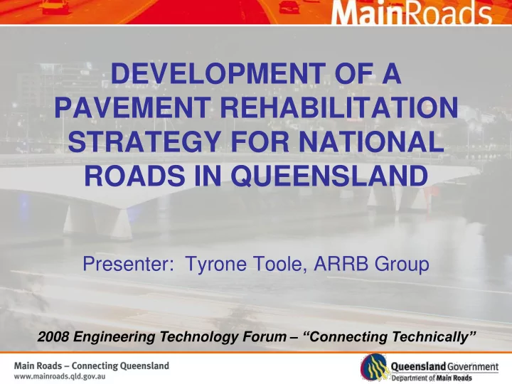 pavement rehabilitation