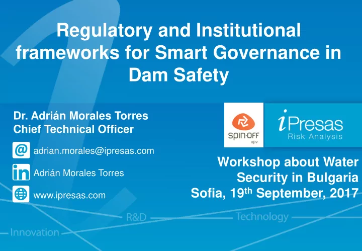 regulatory and institutional