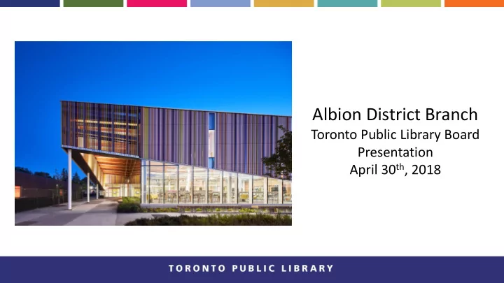 albion district branch