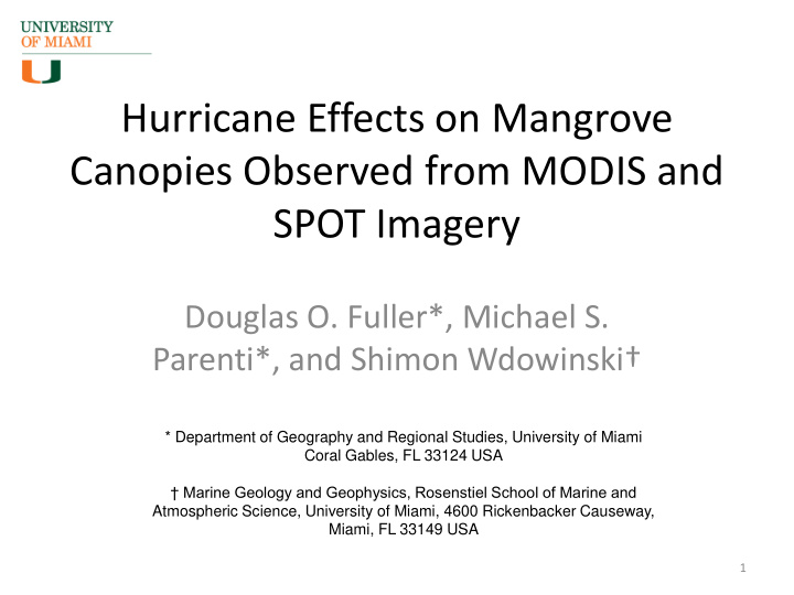 hurricane effects on mangrove