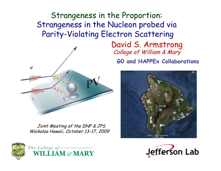 strangeness in the proportion strangeness in the nucleon