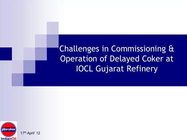 challenges in commissioning