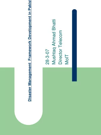 Mushtaq Ahmad Bhatti  Director Telecom  28-3-07  MoIT  background  Asia Pacific Community has
