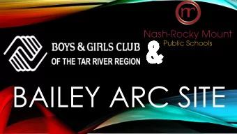 BAILEY ARC SITE  WELCOME!!  WE HAVE HAD AN AWESOME TIME WITH YOUR  CHILD(REN) THIS SCHOOL YEAR