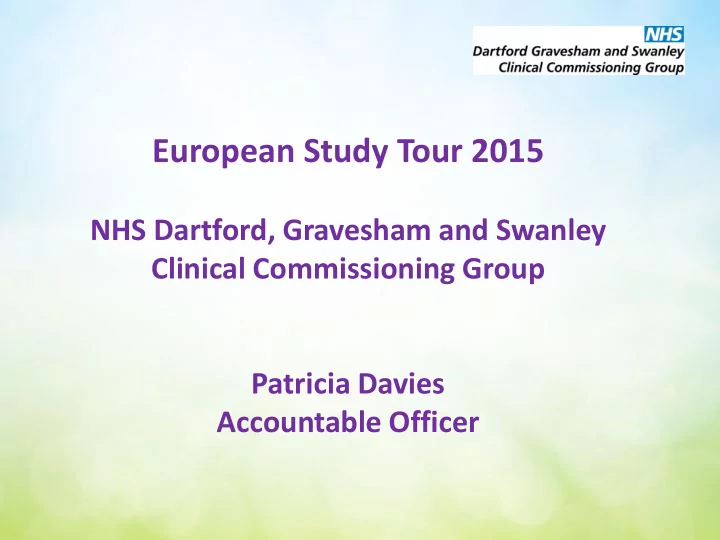 european study tour 2015