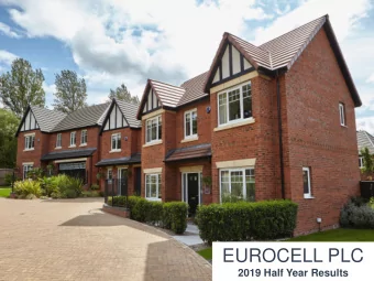 EUROCELL PLC  2019 Half Year Results  AGENDA  Manufacturer  Business Review  Mark Kelly  Chief