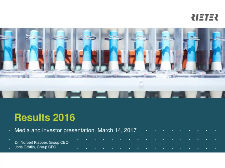 results 2016