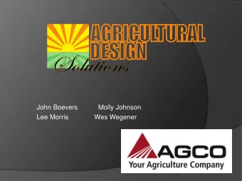 Solutions  Solutions  John Boevers  Molly Johnson  Lee Morris              Wes Wegener  Mission