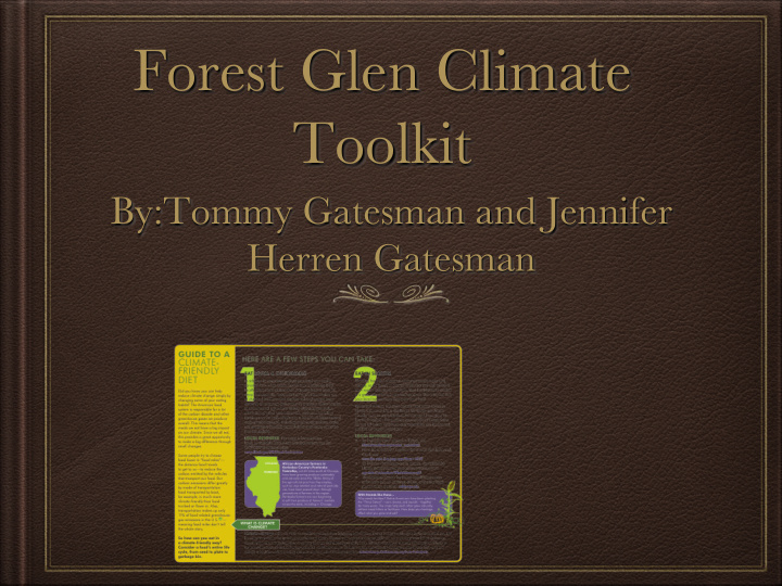 forest glen climate toolkit