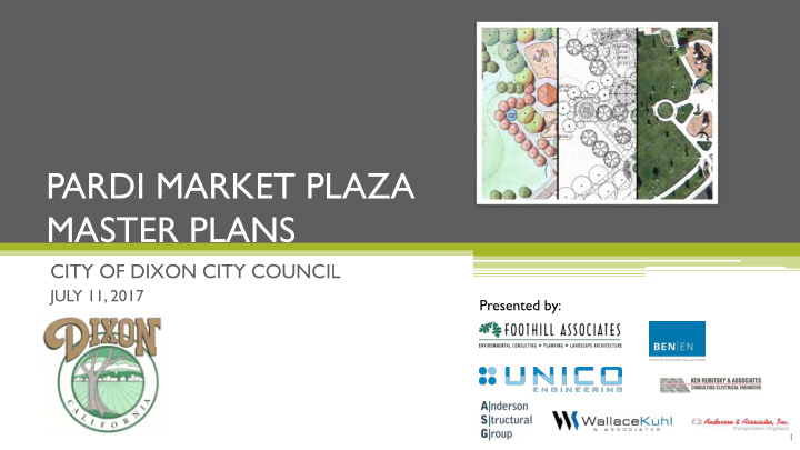 pardi market plaza master plans