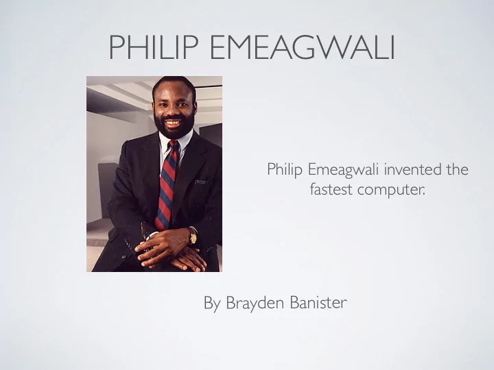 philip emeagwali