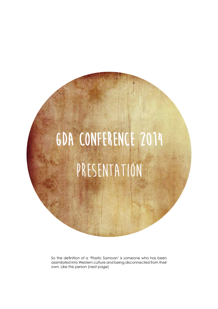 gda conference 2014 presentation