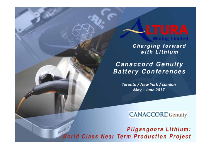 canaccord genuity battery conferences
