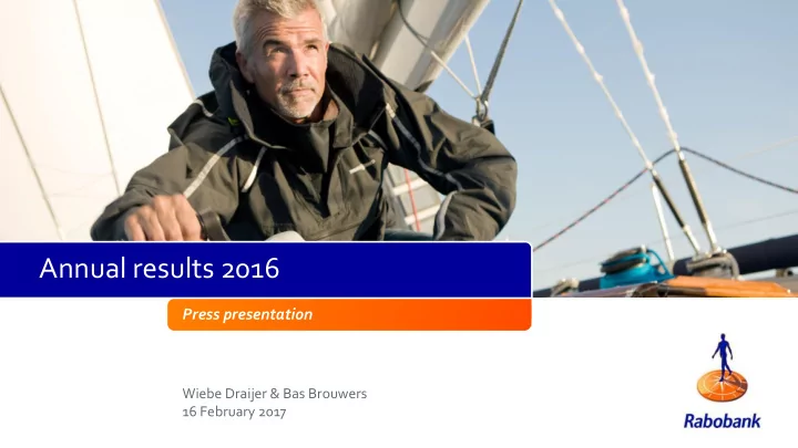 annual results 2016