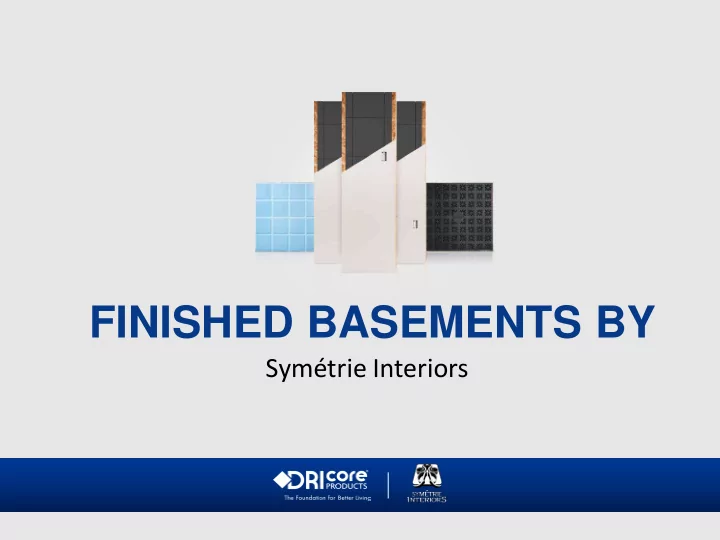 finished basements by