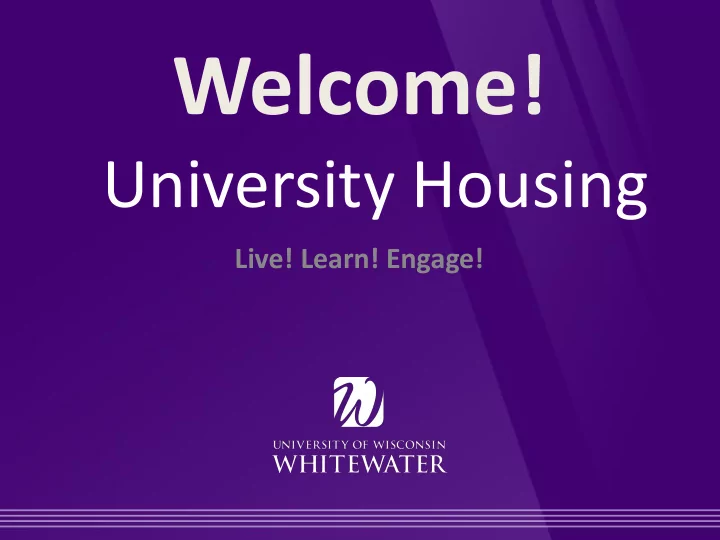 welcome