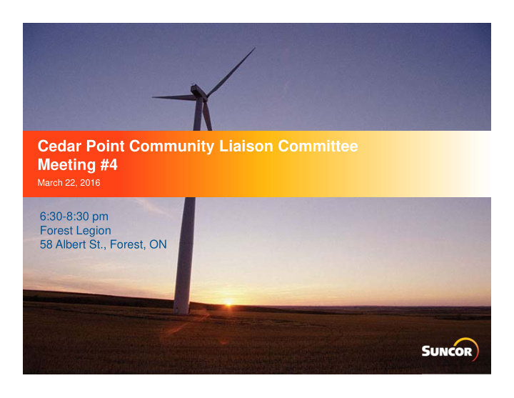 cedar point community liaison committee meeting 4