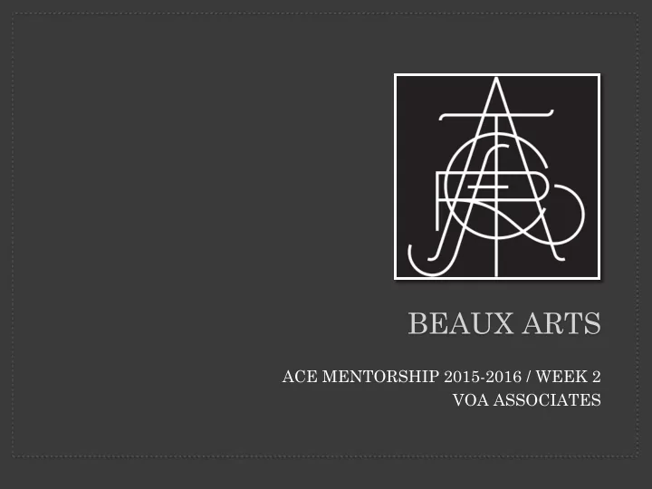 beaux arts