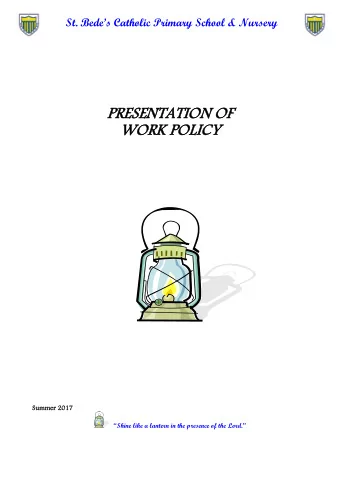 Sum  Summer  mer 20  2017  17 Shine like a lantern in the presence of the Lord.  CON  ONTEN